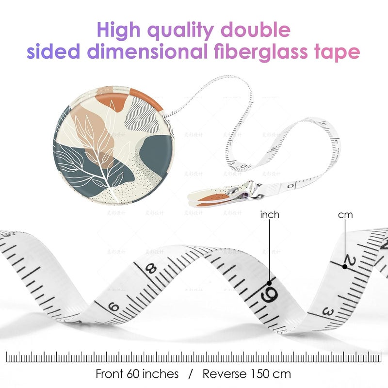 Gerkia Sewing Tape Measure，Colour Printed Small Retractable Soft Measuring Tape for Tailor Cloth Fabric Body Measurements. - Image 5